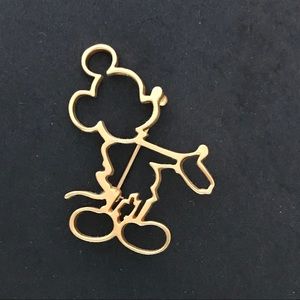 Mickey Mouse Gold tone pin